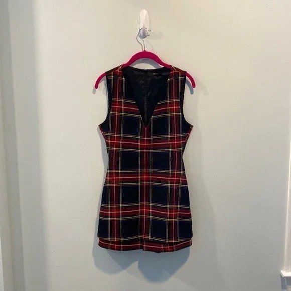 Maje Iris tartan plaid jumpsuit romper FR 36(US 4) - Picture 5 of 7